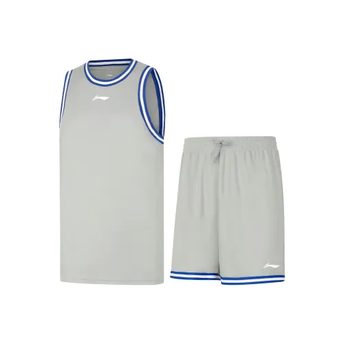 LINING Professional Basketball Series Баскетбольный костюм мужской ультраматовый серый