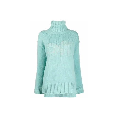 Off Белый FW21 Зеленый Женские Свитеры