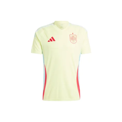 Adidas Spain 24 Away Jersey Футбол Джерси Фанатская версия Команда Испании Away Мужской Желтый