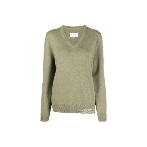 Maison Margiela Зеленые Женские Свитеры