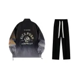 Комплект одежды (Черный топ + Черные повседневные штаны)