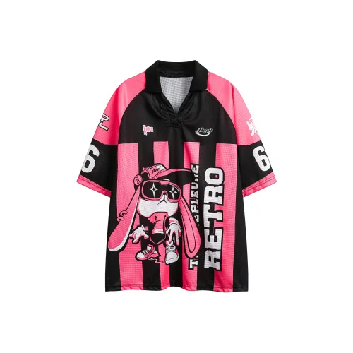 YPUT Розовый черный унисекс футболка