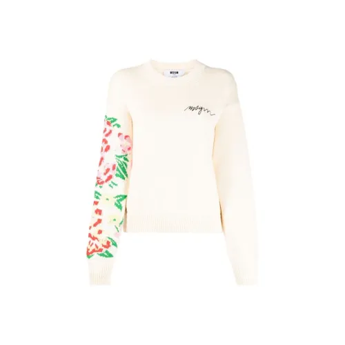 MSGM Бежевые Женские Свитеры