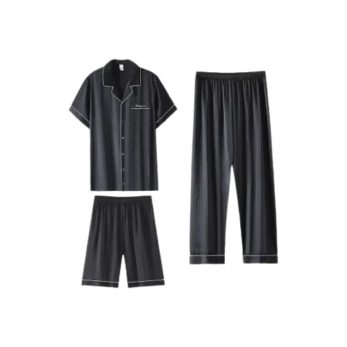 LUYOUYE Пижамный комплект Мужской Элегантный Черный