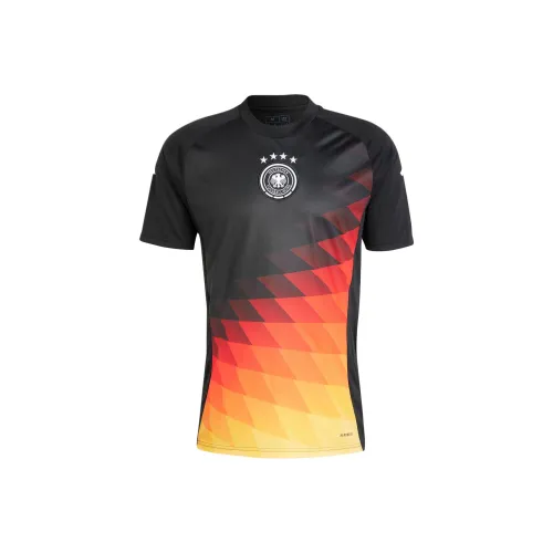 Adidas Germany Pre Match Джерси Футбол Джерси Мужской Черный