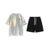 954 Белый + Черный (Комплект с коротким рукавом)