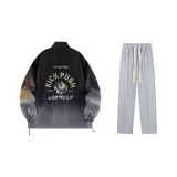 Комплект одежды (Черный топ + Серые повседневные штаны)