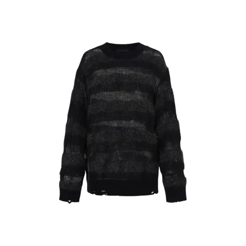 MOCO Свитер Женский Черный Серый Полосы