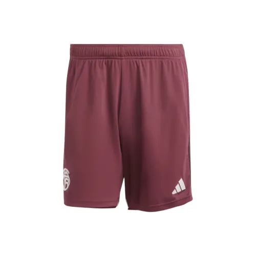 Adidas FC Bayern THIRD Шорты Футбол Низ Мужской Темная тень Красный