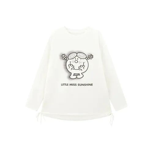 LEDIN x QIXIANSHENGMIAOXIAOJIE LIANMINGKUAN Т-рубашка Женская Белая