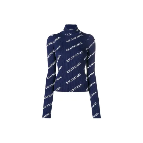 Balenciaga SS23 Свитер Регулярный крой Женский Синий