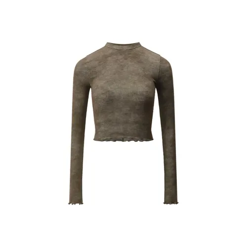 Showroom Plus Армейский зеленый Женские Короткие топы