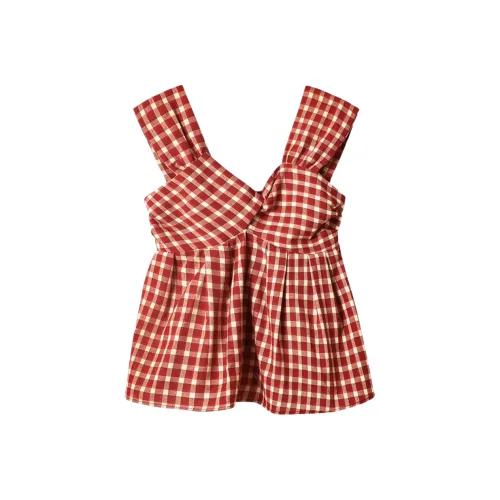 MTHE Майка Женская Красная Клетка