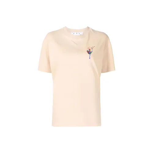 Off Белый Телесный Женские Футболки