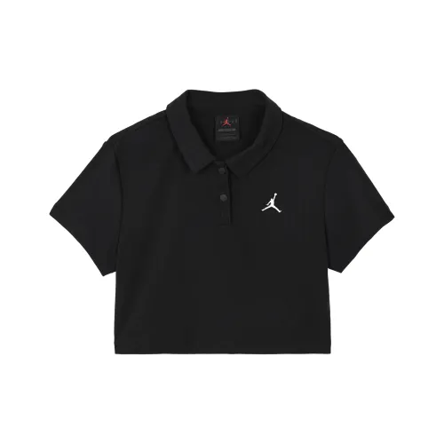 Jordan Black Women's Short Tops Джордан Черный Женские Короткие Топы