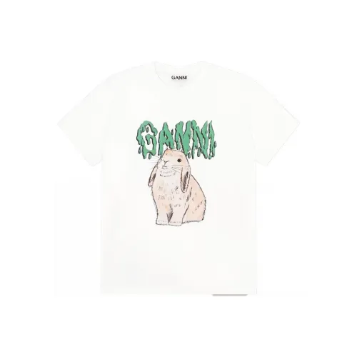 GANNI Белые Женские Футболки