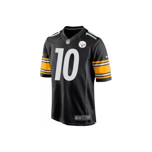 nike Itchell Trubisky #10 Регби Джерси Мужской Черный