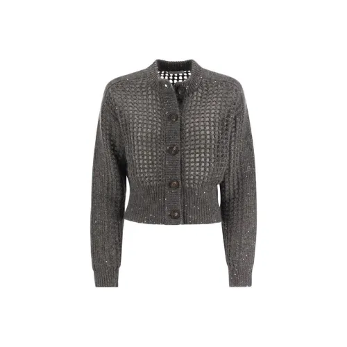 Brunello Cucinelli Серые Женские Свитеры