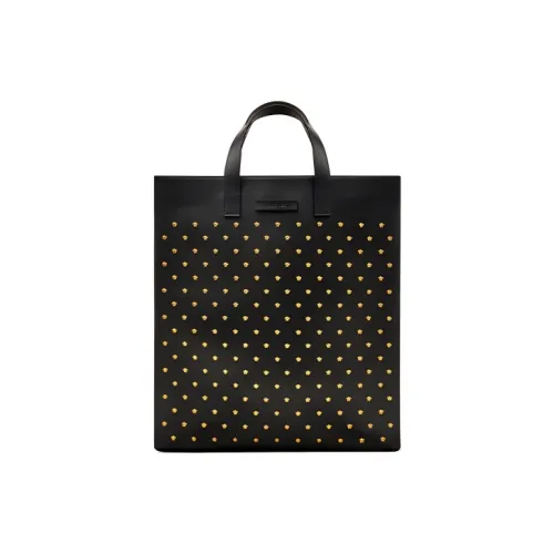 VERSACE Коровья кожа Тоут Сумка Сумка для покупок Сумка Мужская Черная