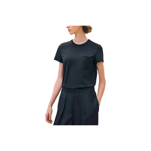 HERMES Чёрно-синие Женские Рубашки T