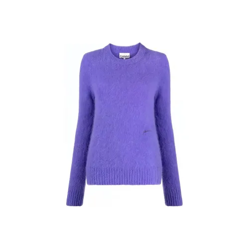 GANNI Фиолетовые Женские Свитеры