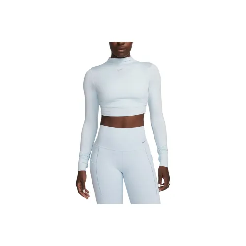 nike T-Shirt Женская Светло-Синяя