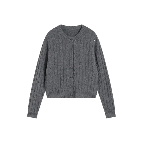 AMAZING SONG Свитер Женский Минималистский Серый