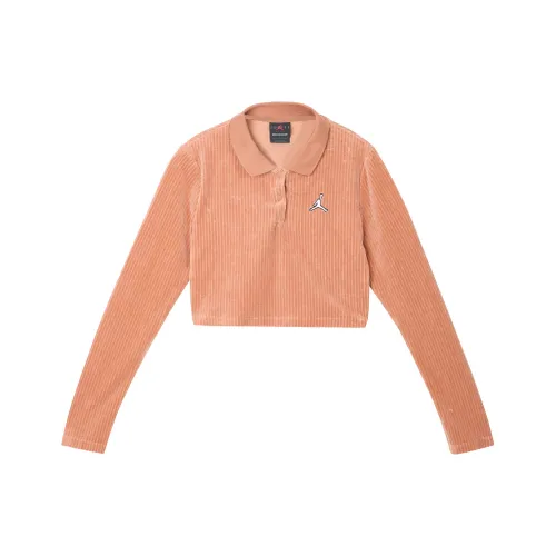 JORDAN Clay Yellow Women's Short Tops Джордан Clay Желтый Женские Короткие Топы