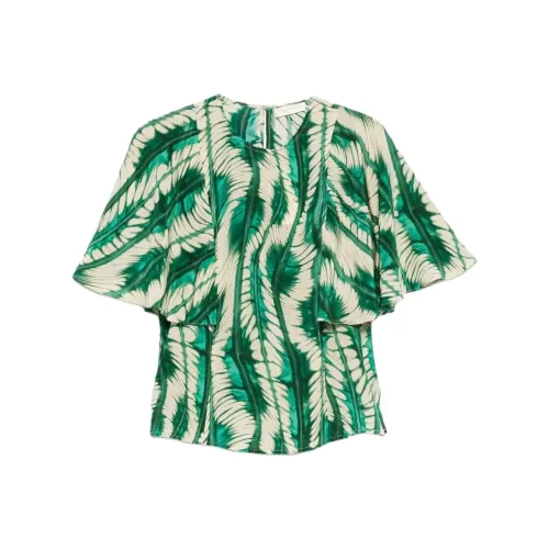 Ulla Johnson T-рубашка женская зеленая