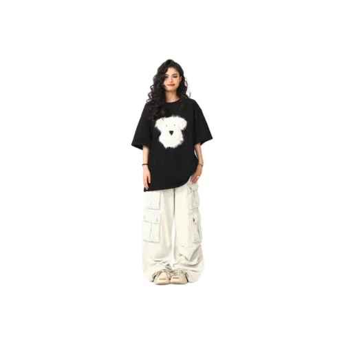 YESHENGAZI Стандартная T-рубашка Женская Черная