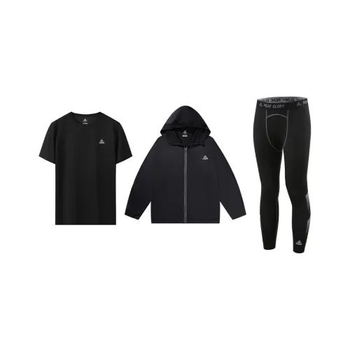 PEAK Бег Одежда Наборы Унисекс Черный