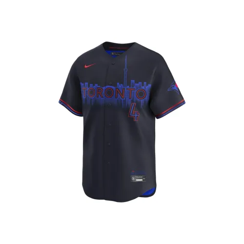 nike X MLB Co Бренд George Springer Toronto Синий Jays Городской Connect Спортивная одежда Мужской Морской синий