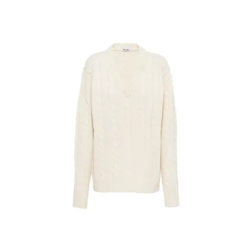 MIU MIU Белый Женские Свитеры