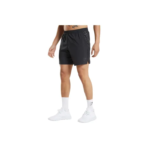 GYMSHARK Спортивные шорты Stripe 7' Мужские Черные