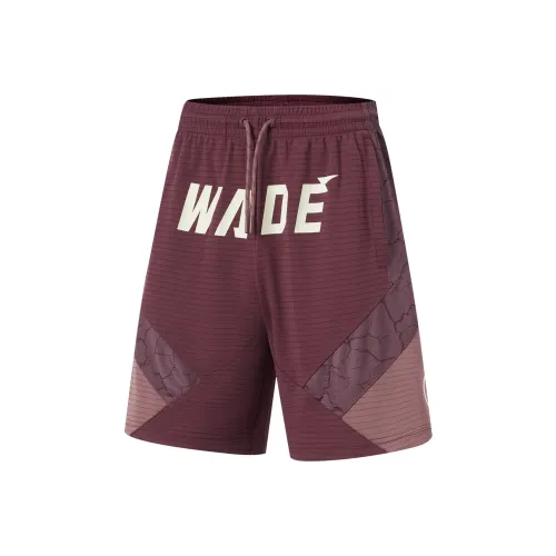 LINING Спортивные шорты Мужские Темно-красный Фиолетовый