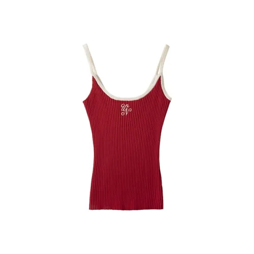 HeartyBite Топ на бретелях Женский Красный