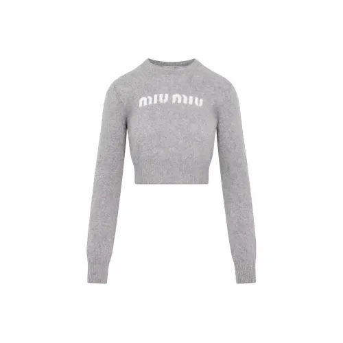 MIU MIU Серый Женские Свитеры