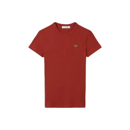 LACOSTE Женские красные футболки