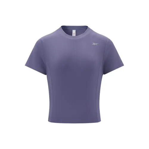 Reebok Серо-фиолетовые Женские Футболки