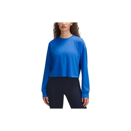 lululemon Устойчивая к истиранию тренировочная футболка с длинным рукавом T-рубашка Женская