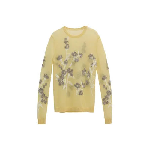 INSISFEMME Желто-кремовые Женские Свитеры