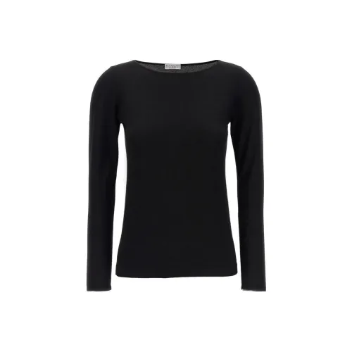 Brunello Cucinelli Черные Женские Свитеры
