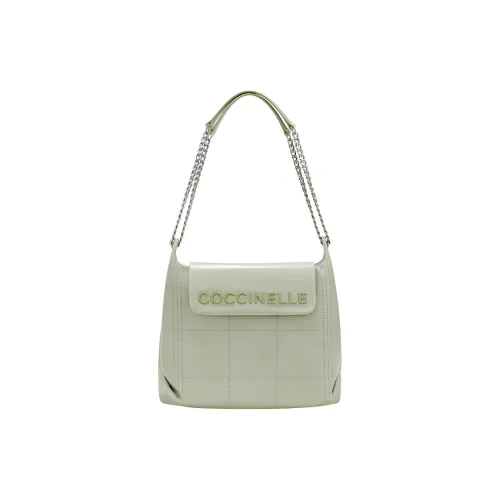 COCCINELLE Сумка-хобо из коровьей кожи сумка сумка через плечо большая женская цвет селадоновый зеленый