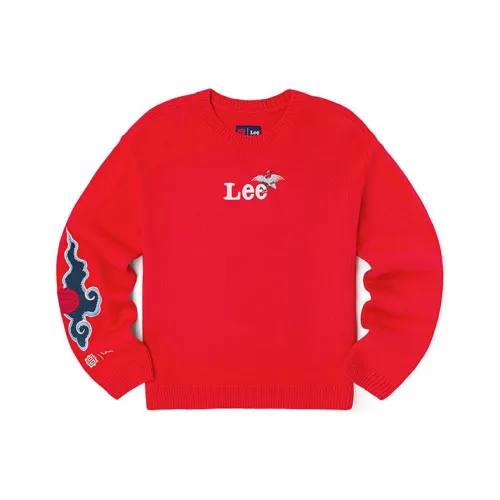 Lee Настоящий красный Женские Свитеры