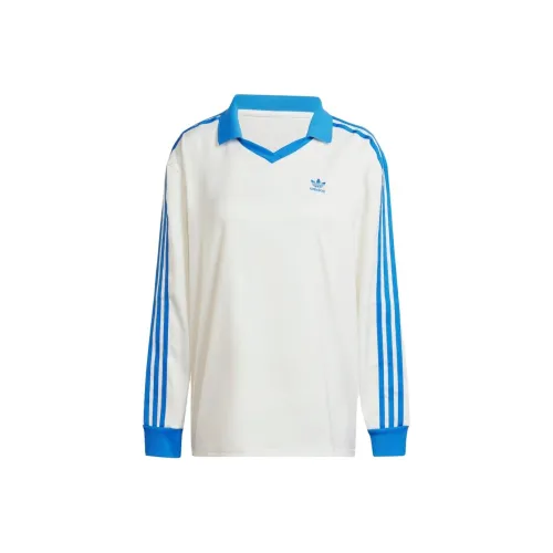 Adidas Originals Т-рубашка с рукавом-трубой женская белая