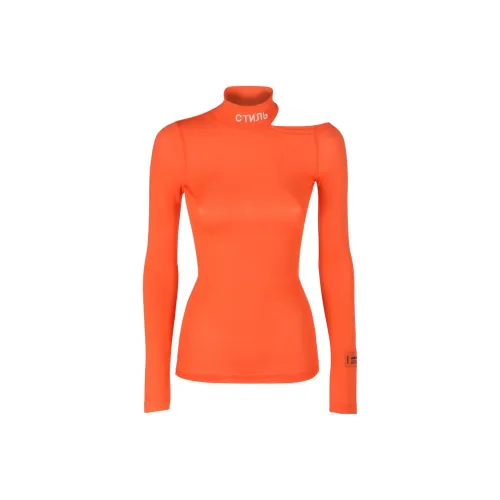 HERON PRESTON Апельсиновые Женские Рубашки T