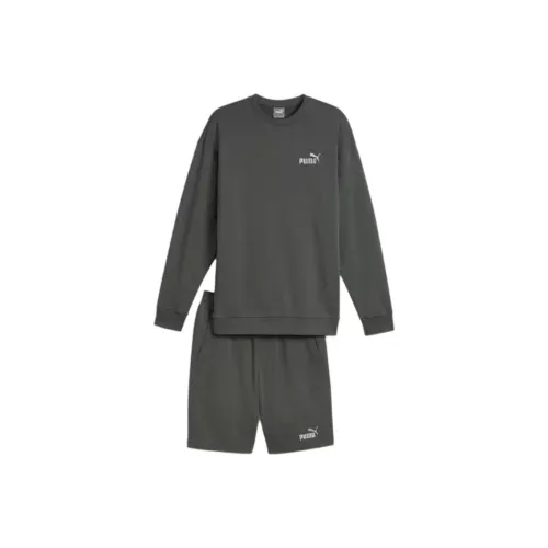 PUMA Relaxed Свитшот для мужчин Повседневная спортивная одежда Мужской Минеральный серый