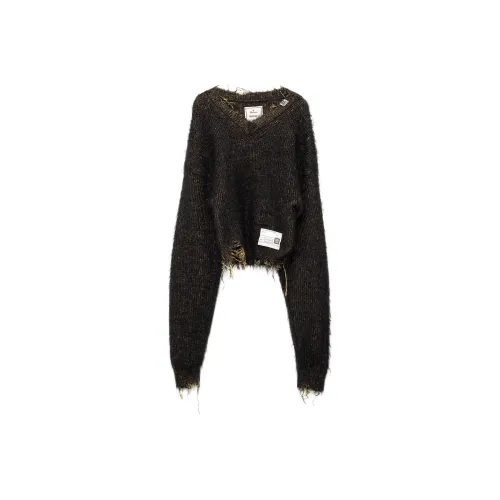 Maison Mihara Yasuhiro FW24 Свитер Женский Черный