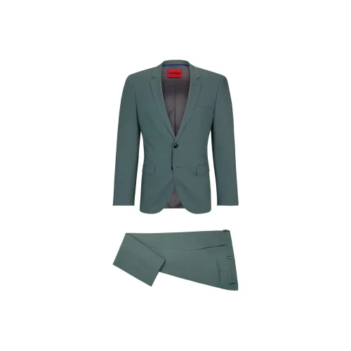 Hugo Boss Extra Облегающий крой Костюм В выступлении Эластичная ткань Бизнес костюм Мужской Яшма