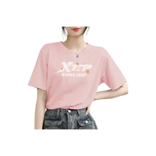 XTEP Moon Розовый Женский T-рубашка